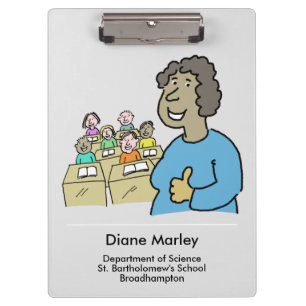 Carpeta De Pinza Regalo para una profesora negra. Profesora