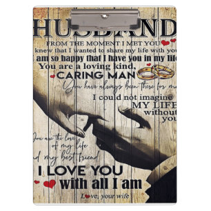 Carpeta De Pinza Regalo Personalizado A Mi Marido, Decoración En Ca