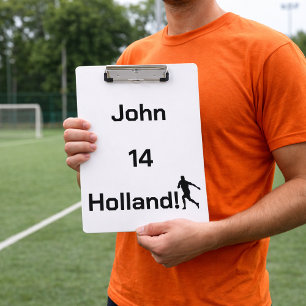 Carpeta De Pinza Regalo Personalizado de Entrenador de Fútbol de Ho