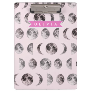 Carpeta De Pinza Regalo Personalizado de Nombre Celestial con Fase