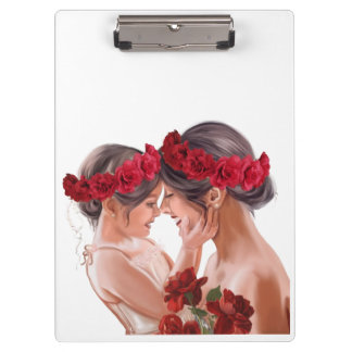 Carpeta De Pinza Regalo Personalizado Floral Conmovedor