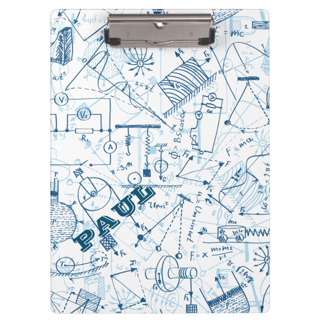 Carpeta De Pinza Regalos de física personalizados para los físicos  (Anverso)