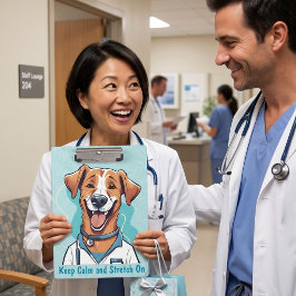 Carpeta De Pinza Regalos de Perros Adorables para Fisioterapeutas M