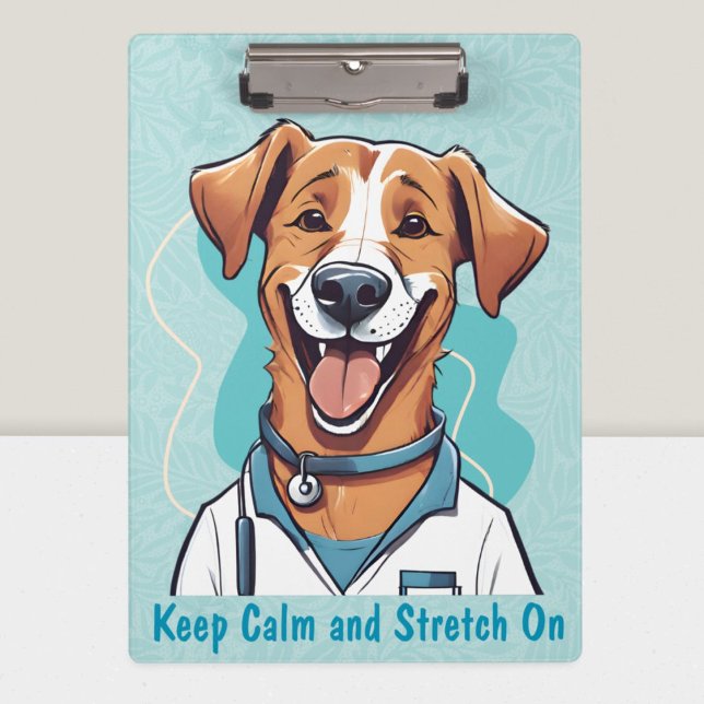 Carpeta De Pinza Regalos de perros para terapeutas físicos Médicas (Cute Cat Gifts for Physical Therapists Doctors)