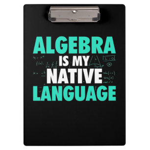 Carpeta De Pinza Regalos Profesor   Álgebra Es Mi Lengua Materna