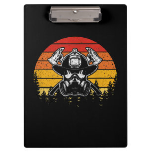 Carpeta De Pinza Regalos Retro Vintage Sunset Firefighter Lucha c