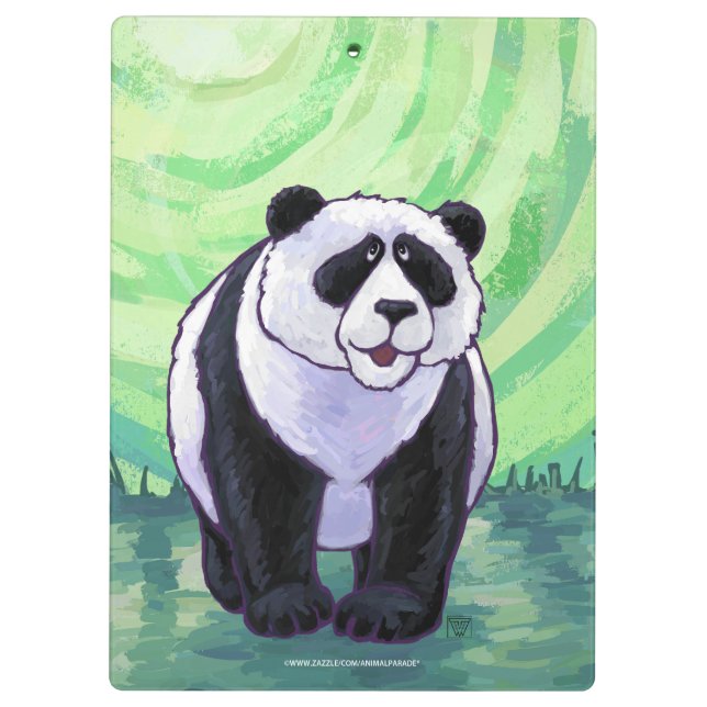 Carpeta De Pinza Regalos y accesorios de oso de Panda (Reverso)