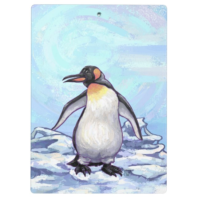 Carpeta De Pinza Regalos y Accesorios de Pingüino (Reverso)