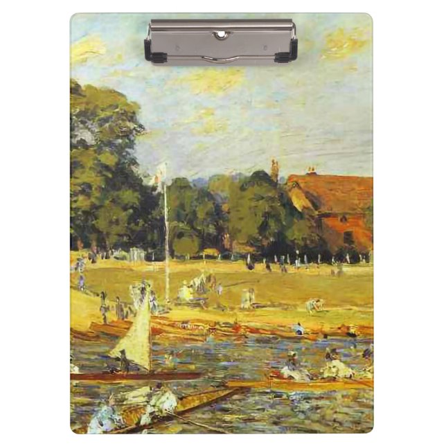 Carpeta De Pinza Regatta en Hampton Court Alfred Sisley Poster (Anverso)