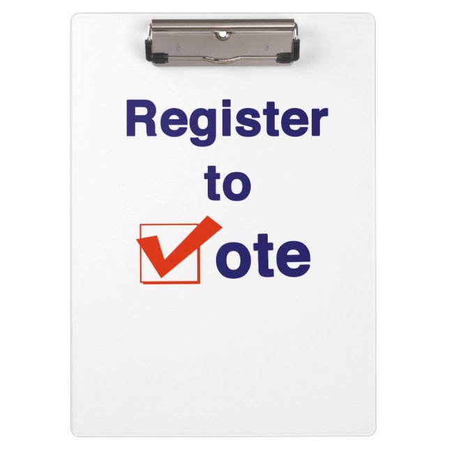 Carpeta De Pinza Registrarse Para Votar 2026 (Anverso)