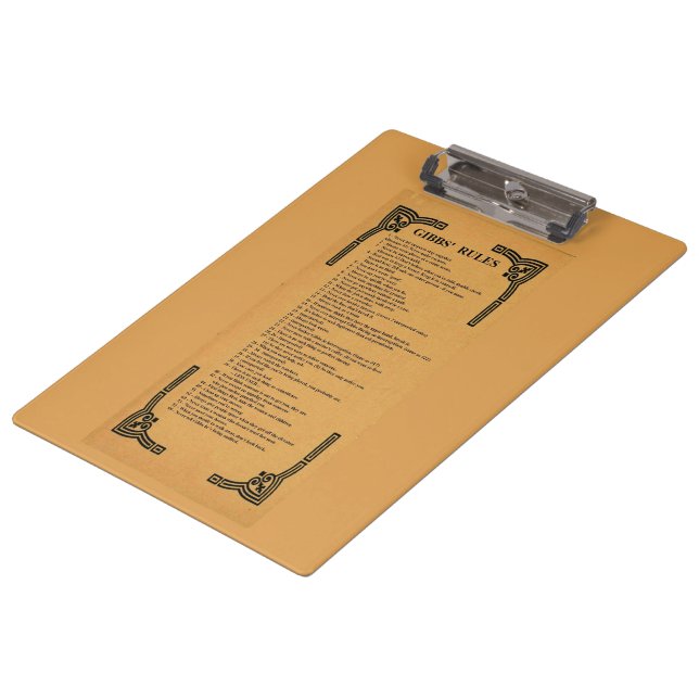 Carpeta De Pinza reglas de Gibbs (Angular)