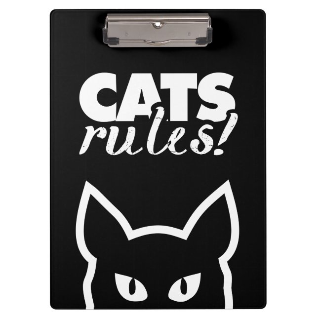 Carpeta De Pinza Reglas de los gatos (Anverso)