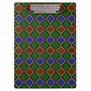 Carpeta De Pinza Rejilla de Diamante Arlequín: Armonía Texturizada