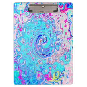 Carpeta De Pinza Remolino azul huevo de Robin abstracto retro genia