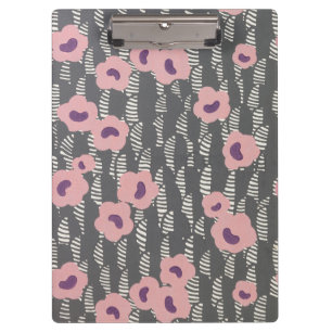 Carpeta De Pinza René Crevel vintage Art Deco floral rosa francés