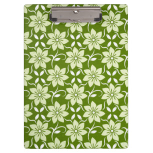 Carpeta De Pinza Repetición de Flor de Olivo