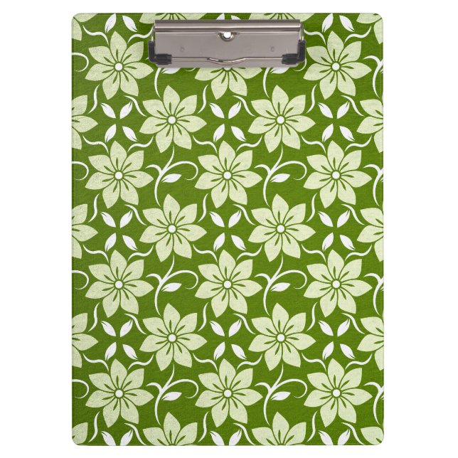 Carpeta De Pinza Repetición de Flor de Olivo (Anverso)