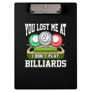 Carpeta De Pinza Reproductor de Billiards Me Perdiste En Billiard
