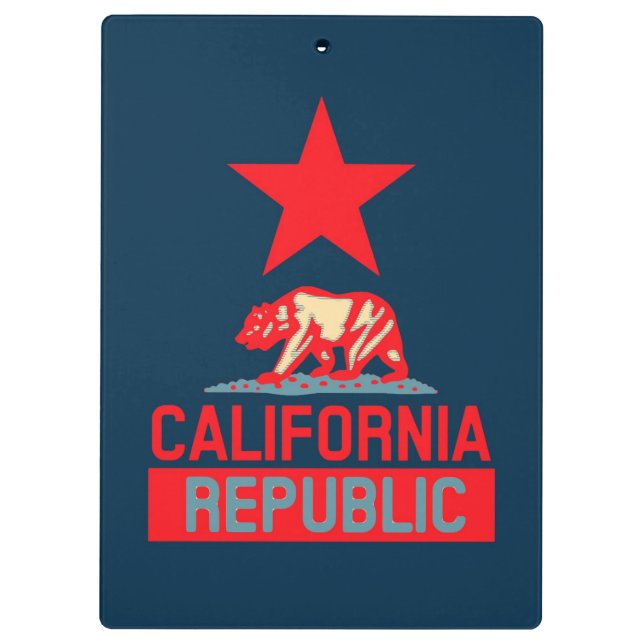 Carpeta De Pinza República de California al estilo pop (Reverso)