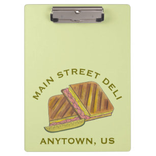 Carpeta De Pinza Restaurante de Sandwich Deli de Cuba