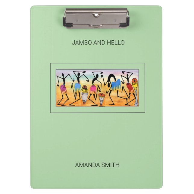 Carpeta De Pinza Resumen, acuarela asombroso ritmo de baile (Anverso)