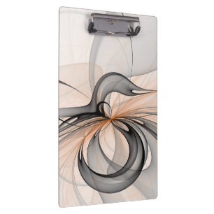 Carpeta De Pinza Resumen Antracita Grey Siena Arte Fractal Moderno