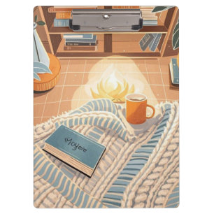 Carpeta De Pinza Resumen cálido y acogedor estilo Boho