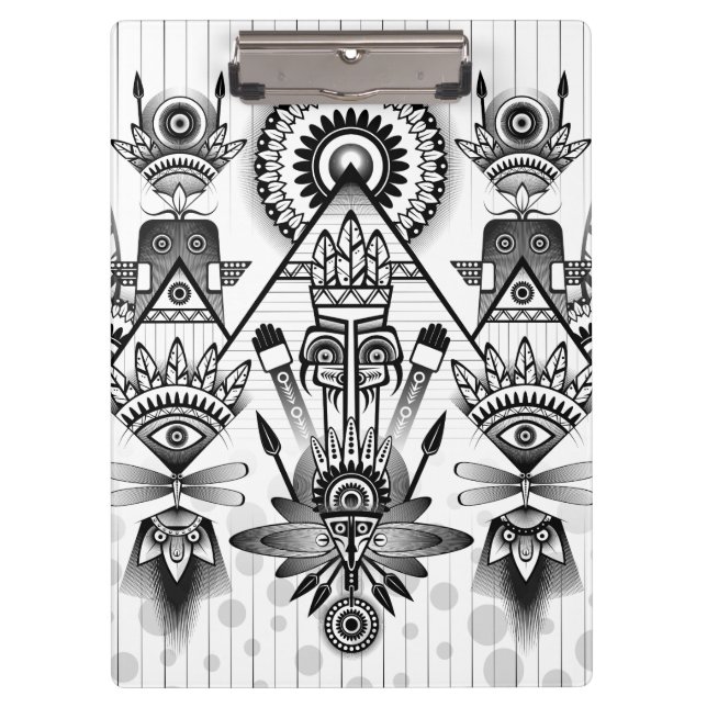 Carpeta De Pinza Resumen de la antigua tribu indígena (Anverso)