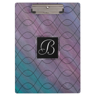 Carpeta De Pinza Resumen de moda   Púrpura turquesa azul rosa Verde