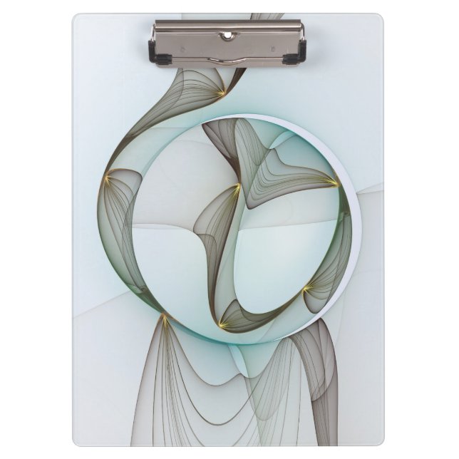 Carpeta De Pinza Resumen Elegancia dorada turquesa moderna (Anverso)