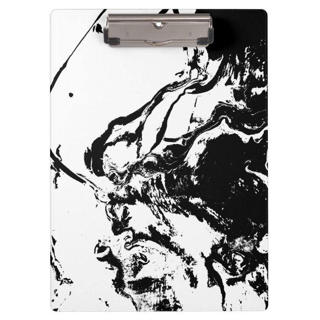 Carpeta De Pinza Resumen en blanco y negro frente a arte incidental (Anverso)