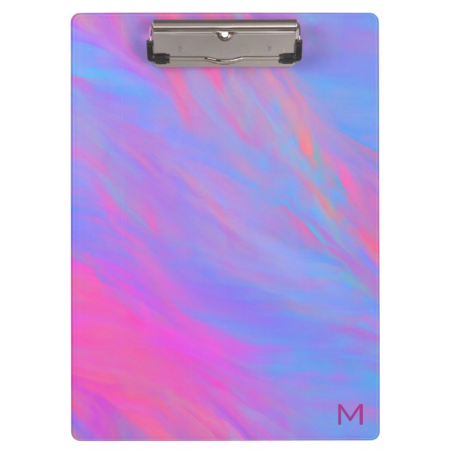 Carpeta De Pinza Resumen Flujo de tinta de neón (Anverso)