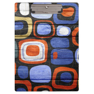 Carpeta De Pinza Resumen moderno Aspecto de madera Pastel