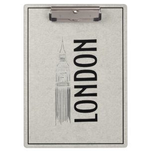Carpeta De Pinza Resumen moderno Ropa de lino negro Londres City