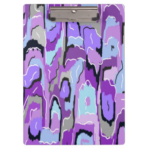 Carpeta De Pinza Resumen púrpura con azul y negro