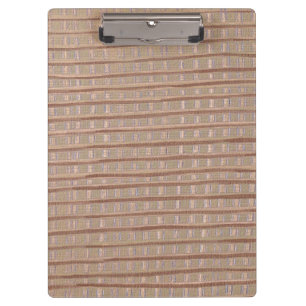 Carpeta De Pinza Resumen ruso Burlap Brown Beige Tan Clipboards