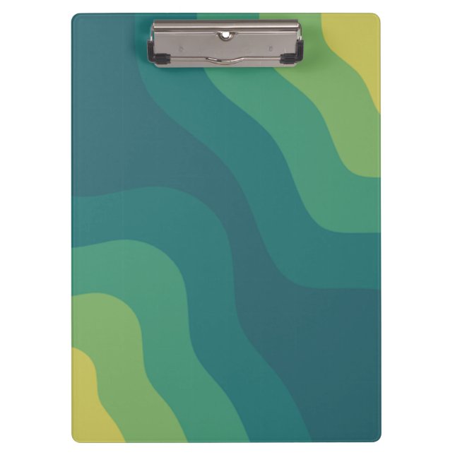 Carpeta De Pinza Resumen verde amarillo para un ánimo positivo (Anverso)