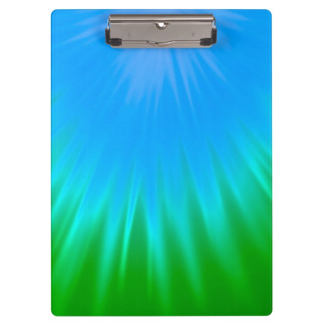 Carpeta De Pinza Resumen verde y azul (Anverso)