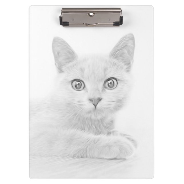 Carpeta De Pinza Retrato de gato de Gatito SUPER CUTE (Anverso)