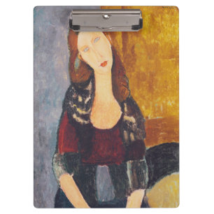 Carpeta De Pinza Retrato de Jeanne Hebuterne de Amedeo Modigliani