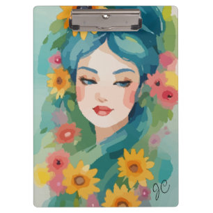 Carpeta De Pinza Retrato Floral Daydream