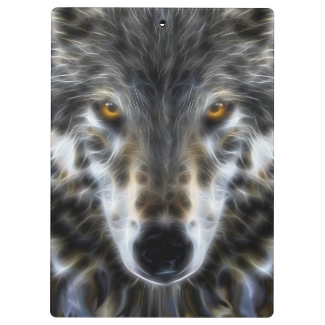 Carpeta De Pinza Retrato gráfico Inspirador de Wolf (Reverso)