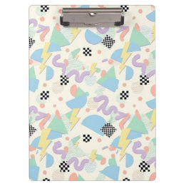Carpeta De Pinza Retro 90s Memphis Aesthetic Pattern