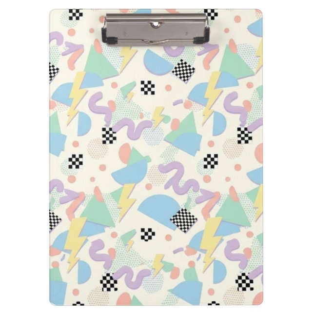 Carpeta De Pinza Retro 90s Memphis Aesthetic Pattern (Anverso)