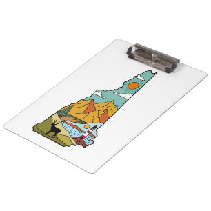 Carpeta De Pinza Retro Concord New Hampshire White Mountain