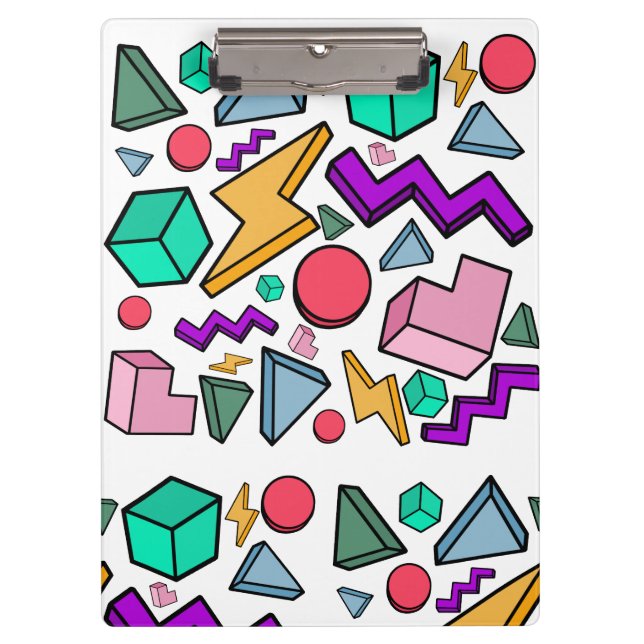 Carpeta De Pinza Retro de cosecha estética de los años 80 (Anverso)