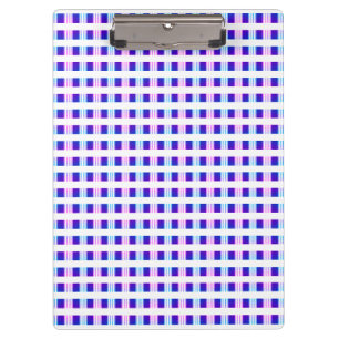 Carpeta De Pinza retro eléctrico rayado azul y púrpura