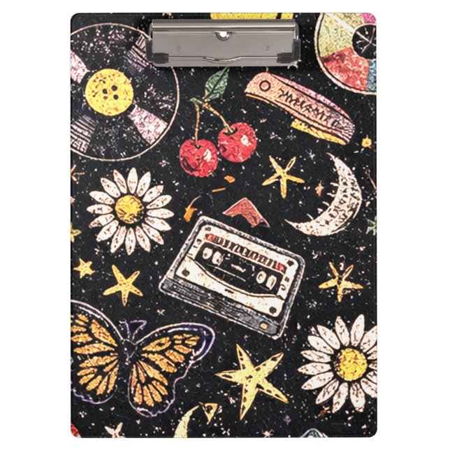 Carpeta De Pinza Retro Grunge Sunshine Bliss (Anverso)