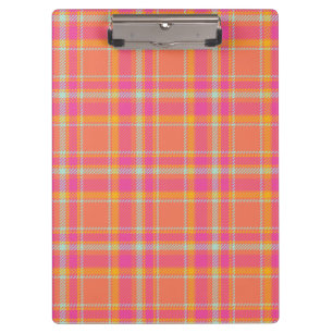 Carpeta De Pinza Retro rosa caliente con Naranja y azul