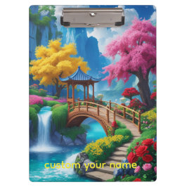 Carpeta De Pinza “Río de Pensamientos – Paisaje de Fantasía Turques
